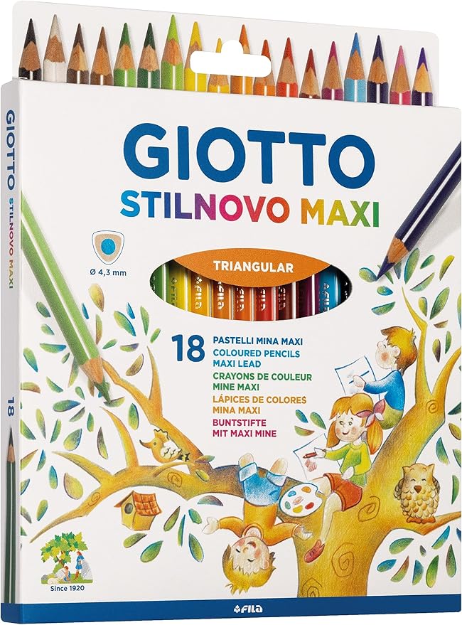 Kredki Giotto Stilnovo Maxi 18 szt. BOX 226200 FILA